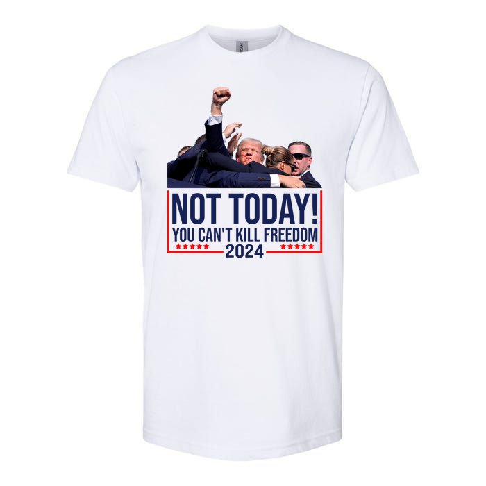 Vintage Donald Trump Not Today You Cant Kill Freedom Softstyle CVC T-Shirt