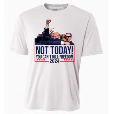 Vintage Donald Trump Not Today You Cant Kill Freedom Cooling Performance Crew T-Shirt