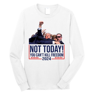 Vintage Donald Trump Not Today You Cant Kill Freedom Long Sleeve Shirt