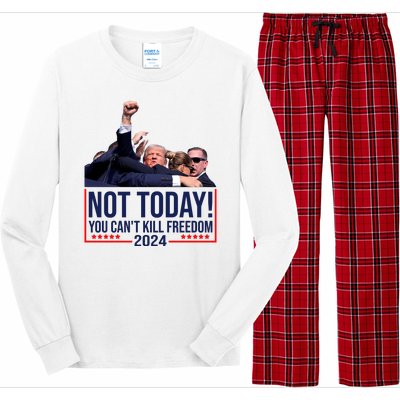 Vintage Donald Trump Not Today You Cant Kill Freedom Long Sleeve Pajama Set