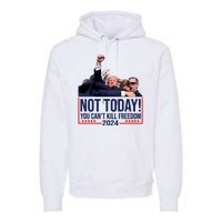 Vintage Donald Trump Not Today You Cant Kill Freedom Premium Hoodie