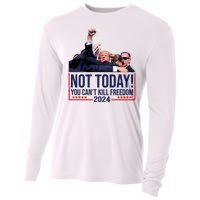 Vintage Donald Trump Not Today You Cant Kill Freedom Cooling Performance Long Sleeve Crew