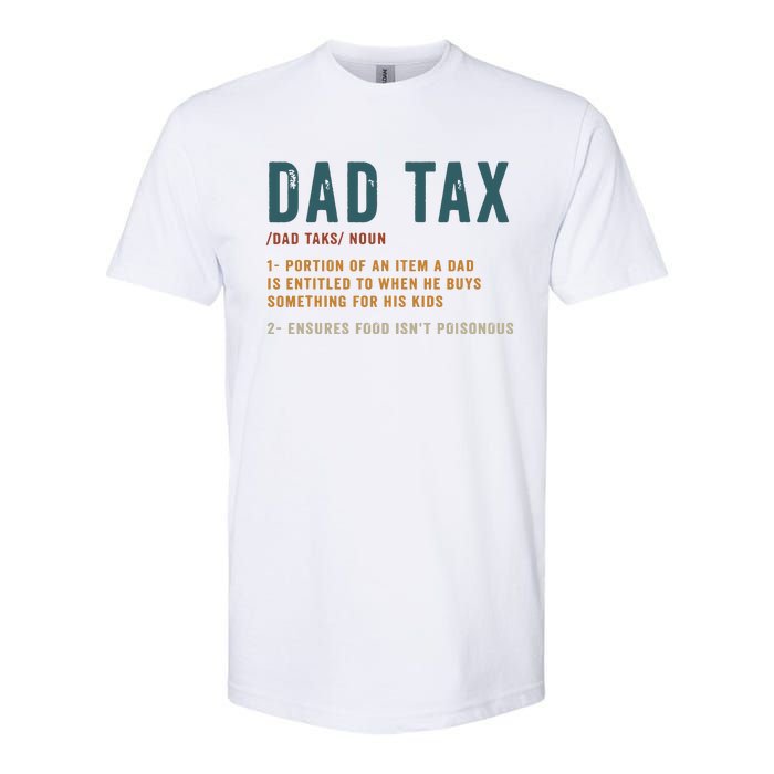 Vintage Dad Tax Definition Funny Fathers Day Softstyle CVC T-Shirt