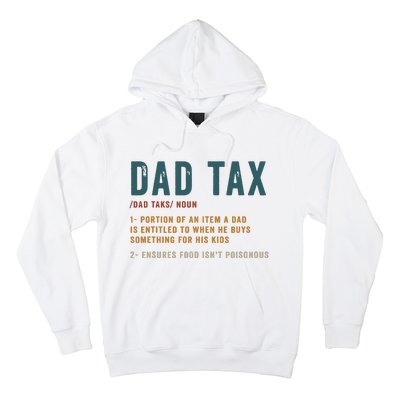 Vintage Dad Tax Definition Funny Fathers Day Hoodie