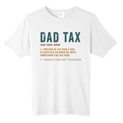 Vintage Dad Tax Definition Funny Fathers Day Tall Fusion ChromaSoft Performance T-Shirt