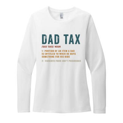 Vintage Dad Tax Definition Funny Fathers Day Womens CVC Long Sleeve Shirt