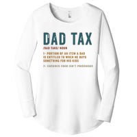 Vintage Dad Tax Definition Funny Fathers Day Women's Perfect Tri Tunic Long Sleeve Shirt