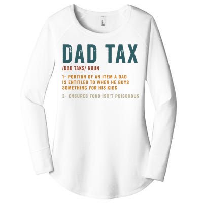 Vintage Dad Tax Definition Funny Fathers Day Women's Perfect Tri Tunic Long Sleeve Shirt