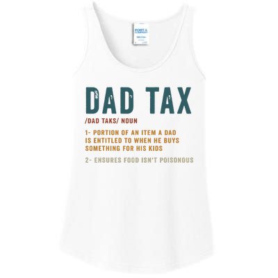 Vintage Dad Tax Definition Funny Fathers Day Ladies Essential Tank