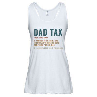 Vintage Dad Tax Definition Funny Fathers Day Ladies Essential Flowy Tank