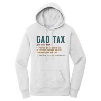 Vintage Dad Tax Definition Funny Fathers Day Women's Pullover Hoodie