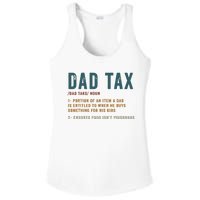 Vintage Dad Tax Definition Funny Fathers Day Ladies PosiCharge Competitor Racerback Tank