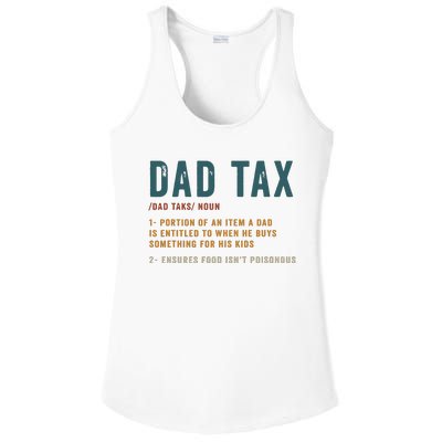 Vintage Dad Tax Definition Funny Fathers Day Ladies PosiCharge Competitor Racerback Tank