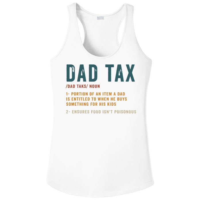 Vintage Dad Tax Definition Funny Fathers Day Ladies PosiCharge Competitor Racerback Tank