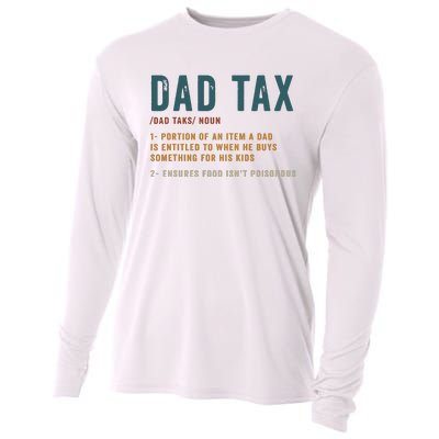 Vintage Dad Tax Definition Funny Fathers Day Cooling Performance Long Sleeve Crew