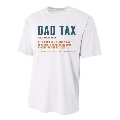 Vintage Dad Tax Definition Funny Fathers Day Performance Sprint T-Shirt