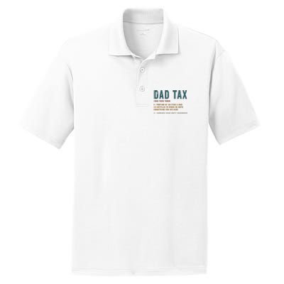 Vintage Dad Tax Definition Funny Fathers Day PosiCharge RacerMesh Polo