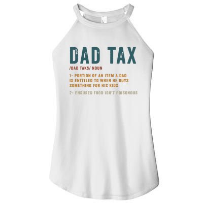 Vintage Dad Tax Definition Funny Fathers Day Women's Perfect Tri Rocker Tank