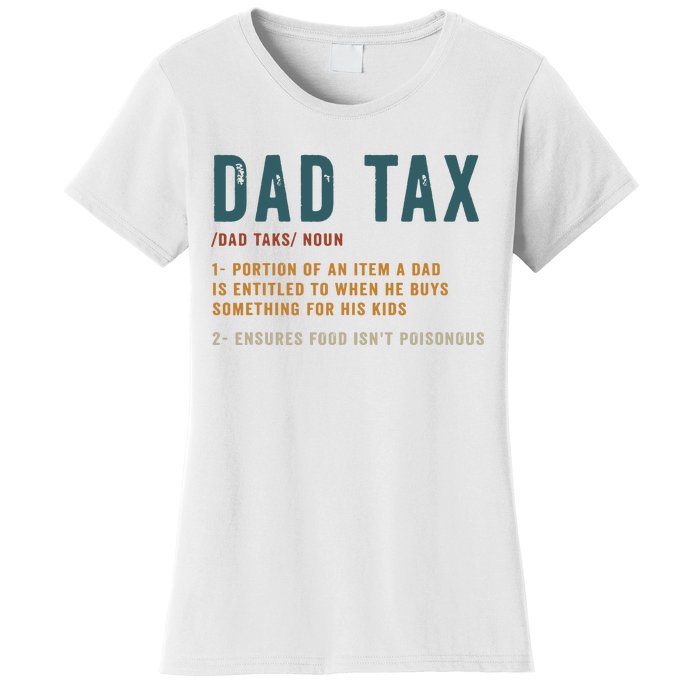 Vintage Dad Tax Definition Funny Fathers Day Women's T-Shirt