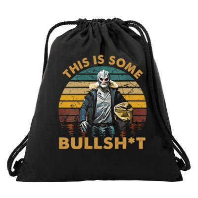 Vintage Design This Is Some Bullsht Drawstring Bag