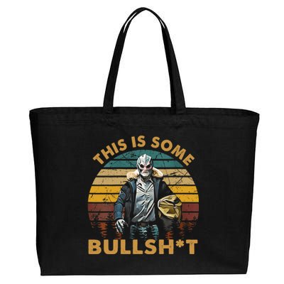 Vintage Design This Is Some Bullsht Cotton Canvas Jumbo Tote