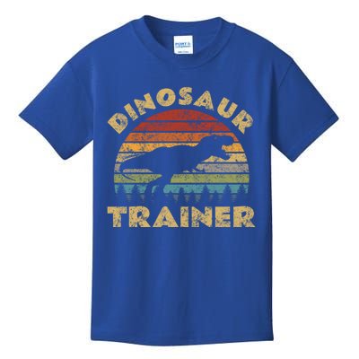 Vintage Dinosaur Trainer Halloween Costume Retro Sunset Dino Gift Kids T-Shirt