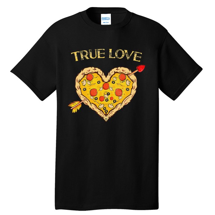 Valentine's Day True Love Valentine Pizza Heart Tall T-Shirt