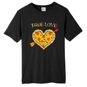 Valentine's Day True Love Valentine Pizza Heart Tall Fusion ChromaSoft Performance T-Shirt