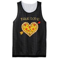 Valentine's Day True Love Valentine Pizza Heart Mesh Reversible Basketball Jersey Tank