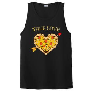 Valentine's Day True Love Valentine Pizza Heart PosiCharge Competitor Tank