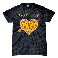 Valentine's Day True Love Valentine Pizza Heart Tie-Dye T-Shirt