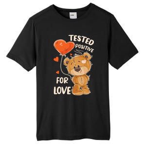 Valentine's Day Teddy Bear With Heart For Her Meaningful Gift Tall Fusion ChromaSoft Performance T-Shirt