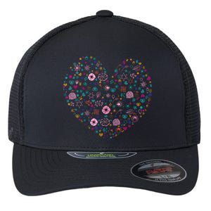 Valentines Day Tee Magic Floral Heart Cute Vcute Giftday Love Couple Cool Gift Flexfit Unipanel Trucker Cap