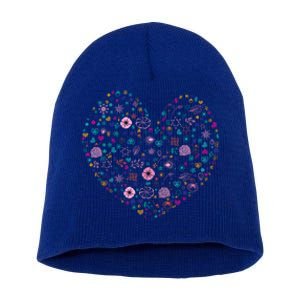 Valentines Day Tee Magic Floral Heart Cute Vcute Giftday Love Couple Cool Gift Short Acrylic Beanie