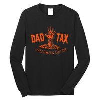 Vintage Dad Tax Halloweenedition Spooky Dad Papa Long Sleeve Shirt