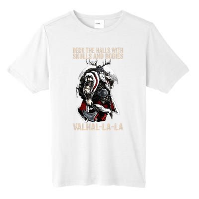 ValhallaLa Deck the halls with skulls and bodies Vintage Tall Fusion ChromaSoft Performance T-Shirt