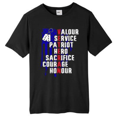 Veterans Day thank you veterans  Tall Fusion ChromaSoft Performance T-Shirt