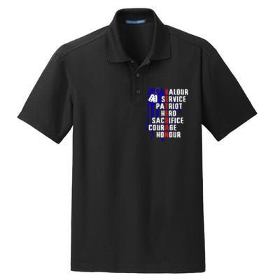 Veterans Day thank you veterans  Dry Zone Grid Polo