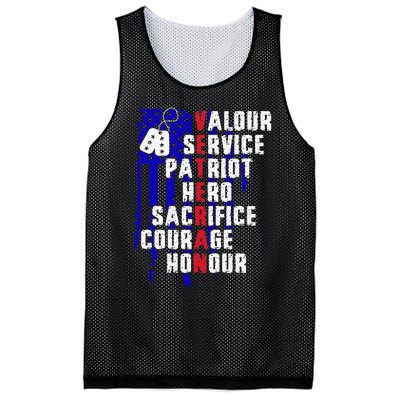 Veterans Day thank you veterans  Mesh Reversible Basketball Jersey Tank