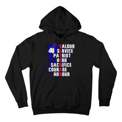 Veterans Day thank you veterans  Tall Hoodie