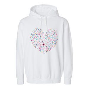 Valentines Day Tee Magic Floral Heart Cute Vgiftday Love Couple Great Gift Garment-Dyed Fleece Hoodie