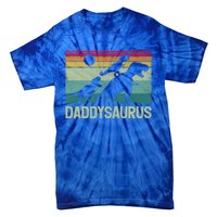 Vintage Daddysaurus Trex Dinosaur Daddy FatherS Day Gift Tie-Dye T-Shirt