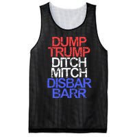 Vintage Dump Trump Ditch Mitch Disbar Barr Anti Trump Mesh Reversible Basketball Jersey Tank