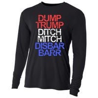 Vintage Dump Trump Ditch Mitch Disbar Barr Anti Trump Cooling Performance Long Sleeve Crew