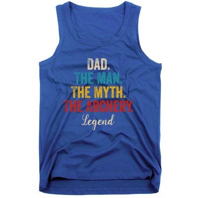 Vintage Dad The The Myth The Archery Legend Father Day Gift Tank Top