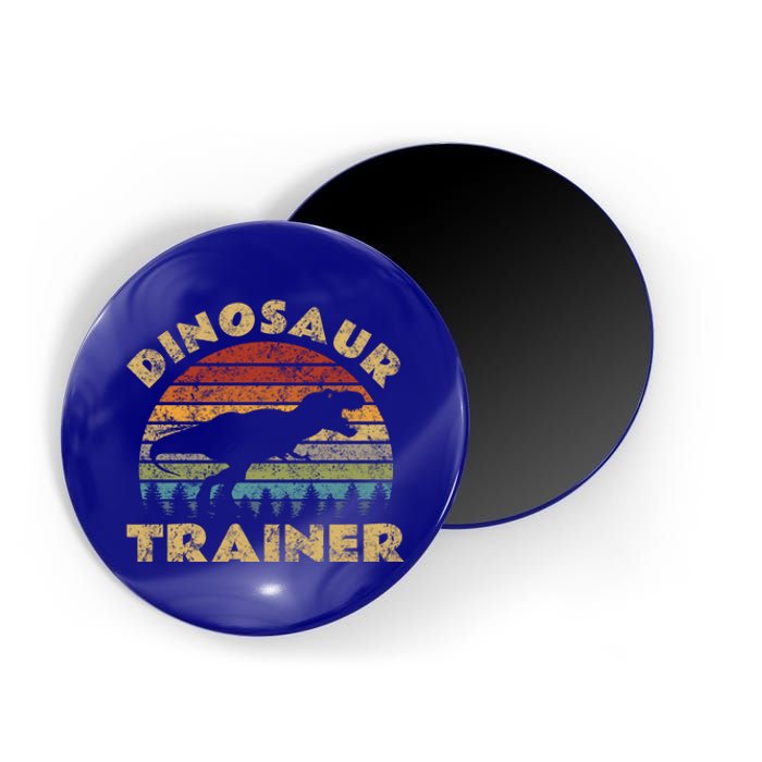 Vintage Dinosaur Trainer Halloween Costume Retro Sunset Dino Cool Gift Magnet