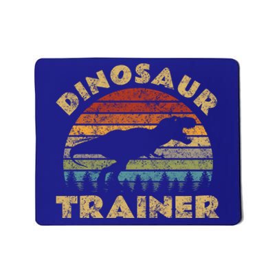 Vintage Dinosaur Trainer Halloween Costume Retro Sunset Dino Cool Gift Mousepad