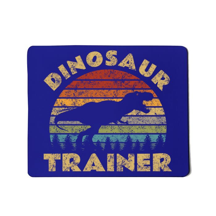 Vintage Dinosaur Trainer Halloween Costume Retro Sunset Dino Cool Gift Mousepad