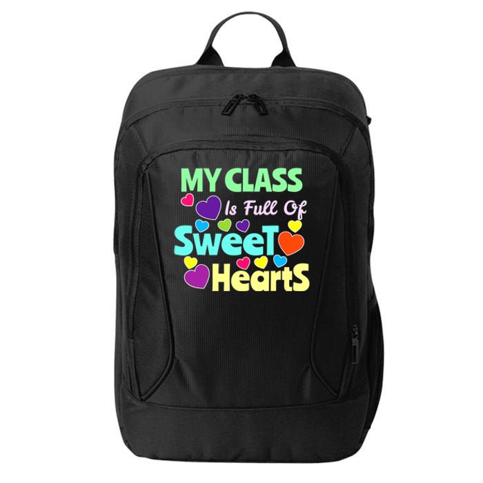 Valentines Day Teacher I Love My Sweet Students City Backpack