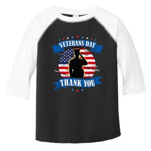 Veterans Day Thank you gifts American Flag Veteran Toddler Fine Jersey T-Shirt